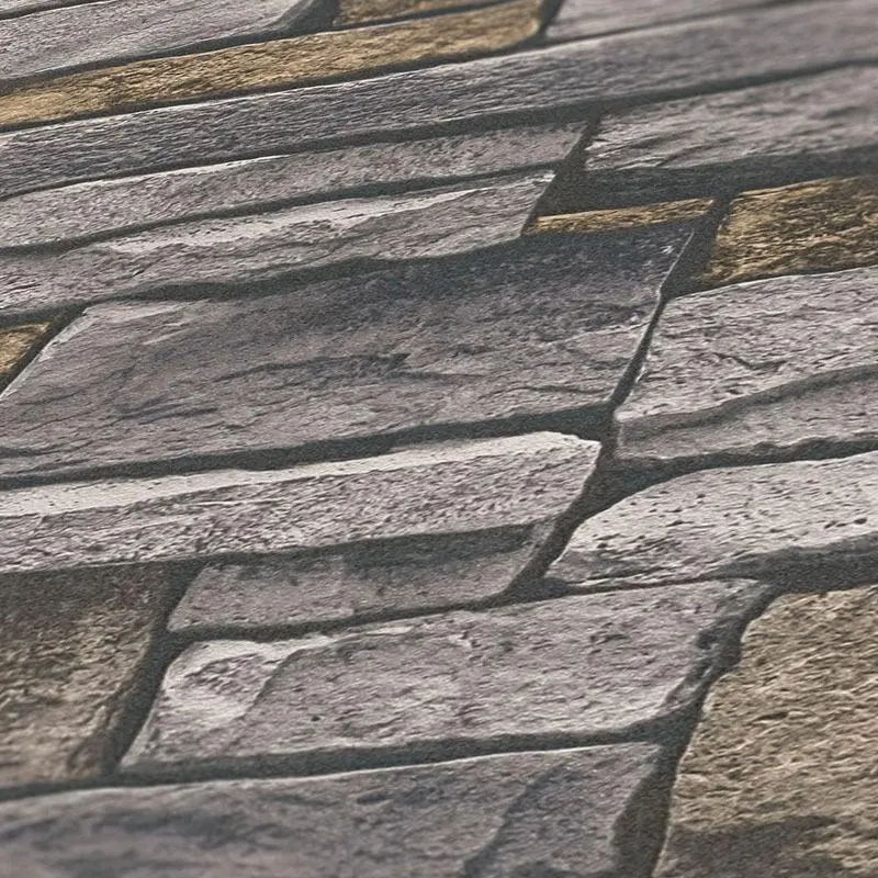 Tapete Grau, Silber, Beige, Creme AS-Creation Vliestapete (1043254)