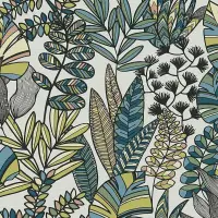 Tapete Blau, Gr&uuml;n, Schwarz, Anthrazit, Wei&szlig;...