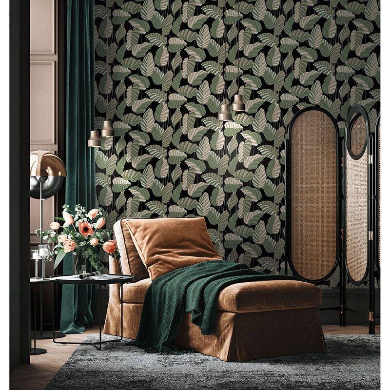 Tapete Gold, Kupfer, Grün, Schwarz, Anthrazit AS-Creation Vliestapete (1043029)