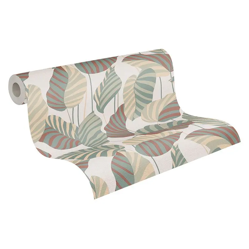 Tapete Beige, Creme, Braun, Grün, Weiß AS-Creation Vliestapete (1043028)