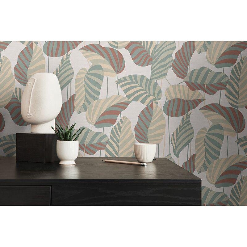 Tapete Beige, Creme, Braun, Grün, Weiß AS-Creation Vliestapete (1043028)