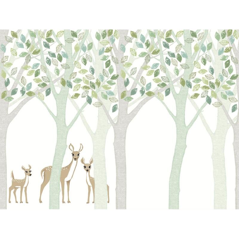 Digitaldruck-Tapete Weiß, Grün Eijffinger (1020981)