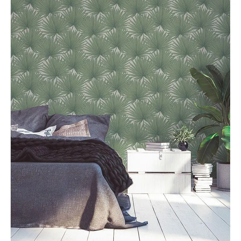 Tapete Greige, Grün AS-Creation Vliestapete (1043010)