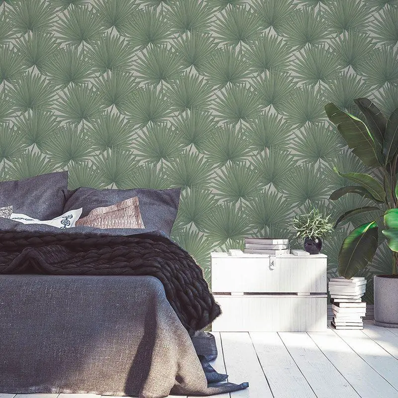 Tapete Greige, Grün AS-Creation Vliestapete (1043010)