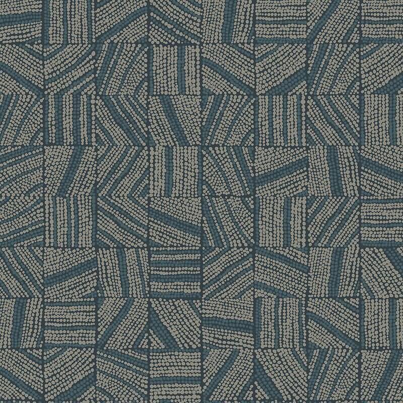 Tapete Blau, Grau, Silber Eijffinger Vliestapete (1042995)