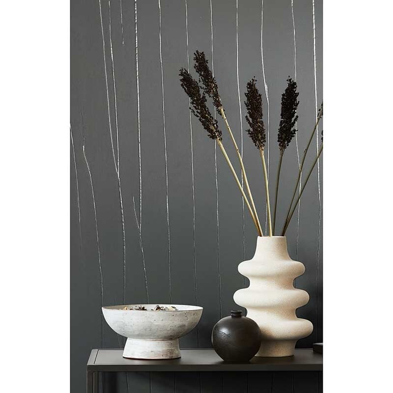 Tapete Grau, Silber, Schwarz, Anthrazit Marburg Vliestapete (1042941)