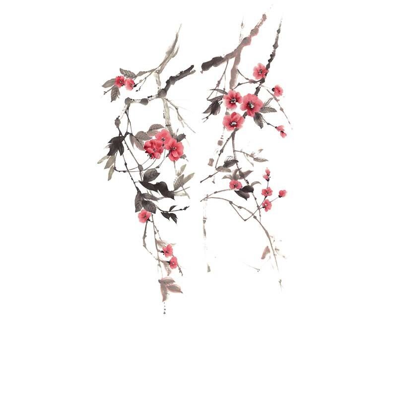 Digitaldruck-Tapete Braun, Rot, Weiß Marburg (1042875)