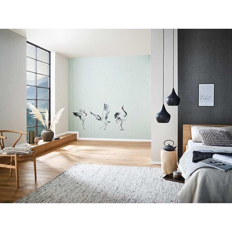 Digitaldruck-Tapete Grün, Pastellfarben, Schwarz, Anthrazit Marburg (1042870)