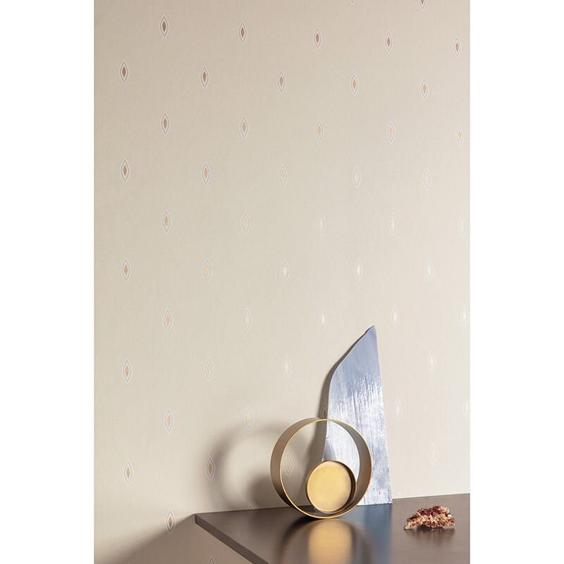 Tapete Greige MASUREEL Vliestapete (1042857)