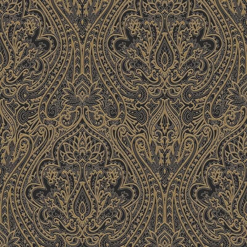 Tapete Gold, Kupfer, Schwarz, Anthrazit MASUREEL Vliestapete (1042843)