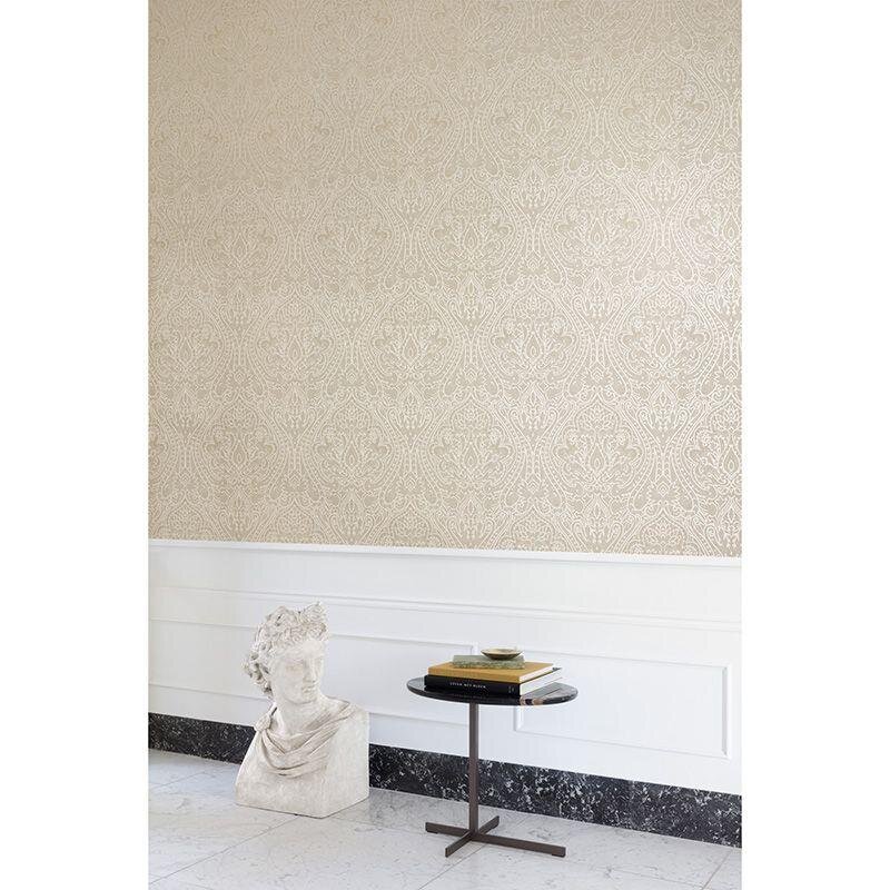 Tapete Grau, Silber, Greige MASUREEL Vliestapete (1042842)