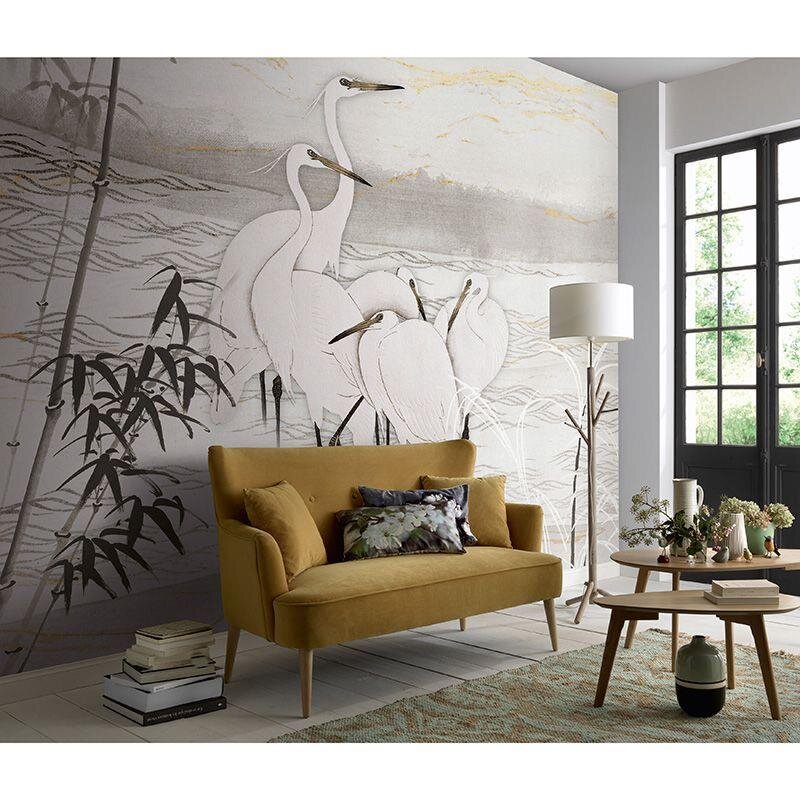 Digitaldruck-Tapete Grau, Silber, Schwarz, Anthrazit, Weiß Guido Maria Kretschmer (1042772)