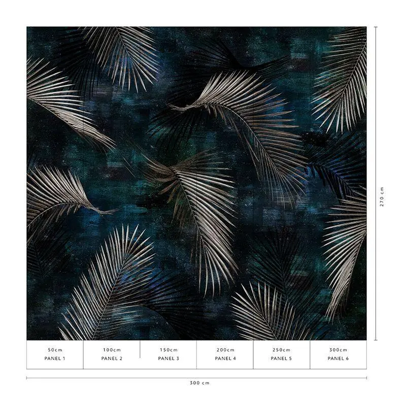 Digitaldruck-Tapete Blau, Grau, Silber Guido Maria Kretschmer (1042768)