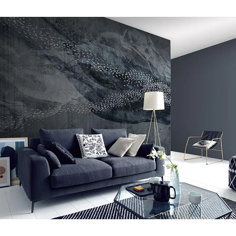 Digitaldruck-Tapete Grau, Silber, Schwarz, Anthrazit Guido Maria Kretschmer (1042763)