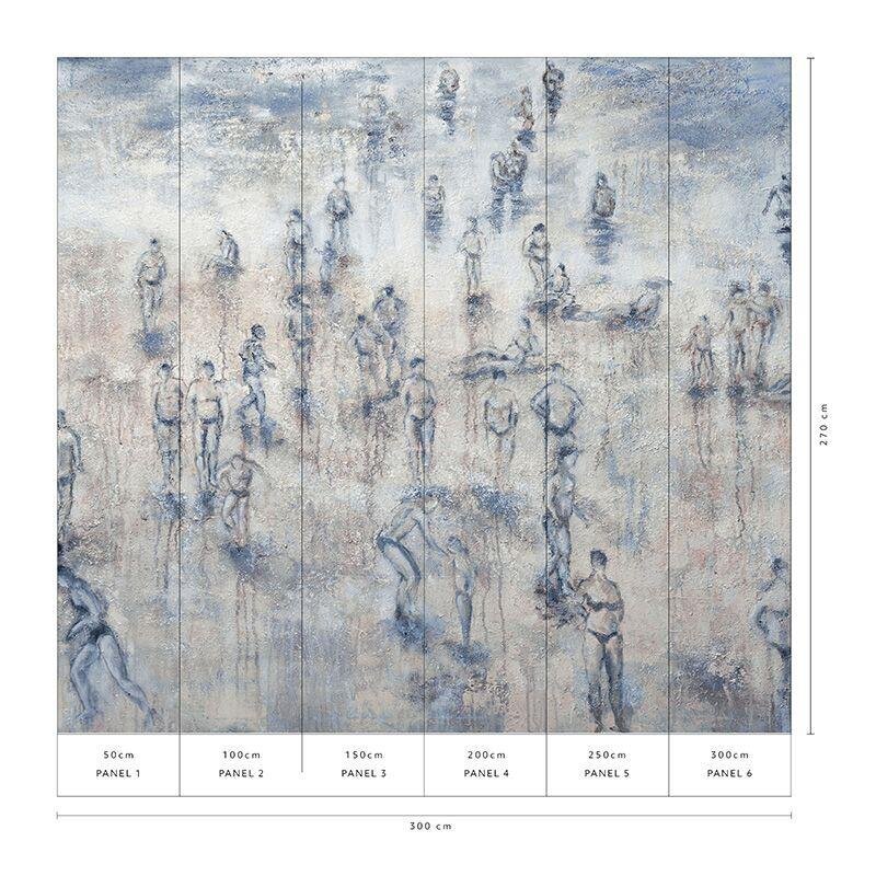 Digitaldruck-Tapete Blau, Braun, Grün Guido Maria Kretschmer (1042749)