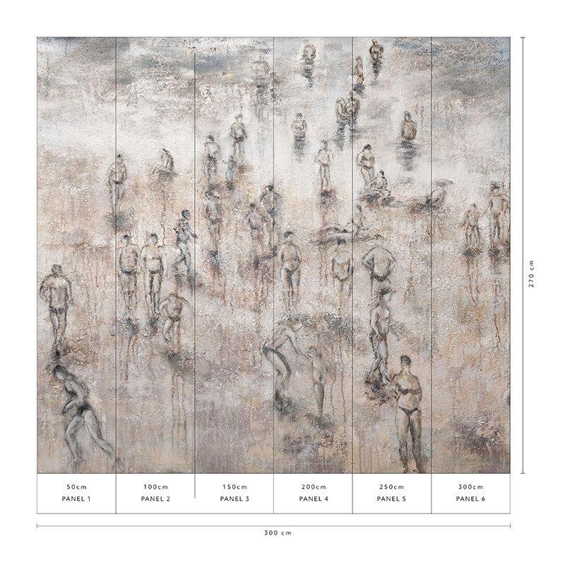 Digitaldruck-Tapete Braun, Grau, Silber Guido Maria Kretschmer (1042747)