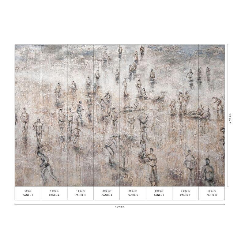 Digitaldruck-Tapete Braun, Grau, Silber Guido Maria Kretschmer (1042746)