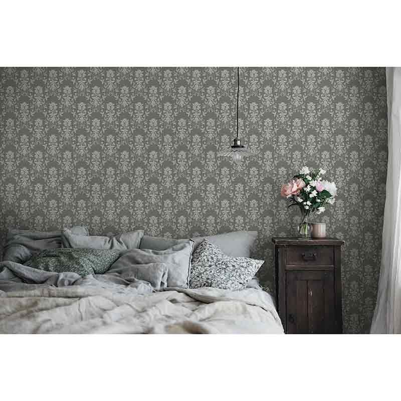 Tapete Beige, Creme, Grau, Silber, Grün Sandberg Vliestapete (1042725)