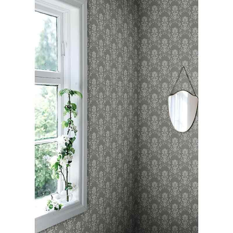 Tapete Beige, Creme, Grau, Silber, Grün Sandberg Vliestapete (1042725)