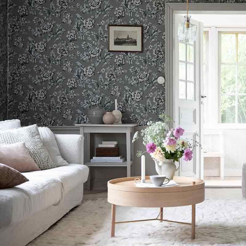 Tapete Braun, Grau, Silber, Grün Sandberg Vliestapete (1042715)