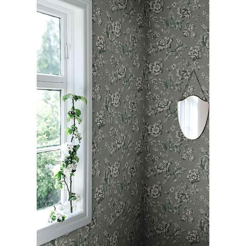 Tapete Braun, Grau, Silber, Grün Sandberg Vliestapete (1042715)