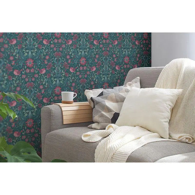 Tapete Blau, Grün, Petrol, Pink AS-Creation Vliestapete (1042647)