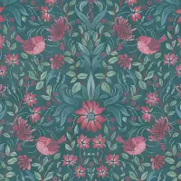 Tapete Blau, Gr&uuml;n, Petrol, Pink AS-Creation...