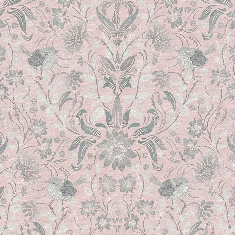 Tapete Grau, Silber, Rosa, Rose AS-Creation Vliestapete (1042645)