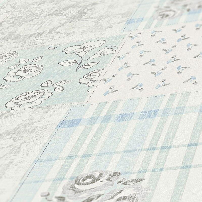 Tapete Blau, Grau, Silber AS-Creation Vliestapete (1042614)