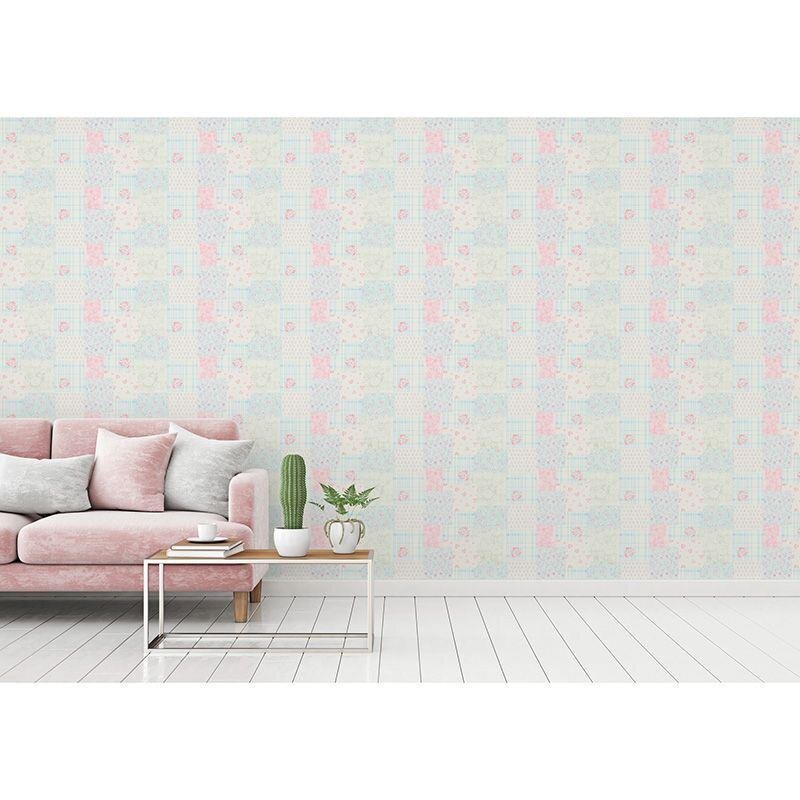 Tapete Blau, Grün, Rosa, Rose AS-Creation Vliestapete (1042611)