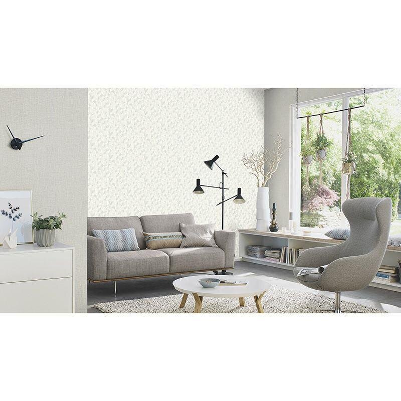 Tapete Grau, Silber, Weiß Rasch Vliestapete (1042599)