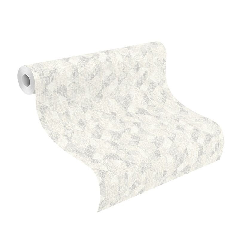 Tapete Grau, Silber, Weiß Rasch Vliestapete (1042599)