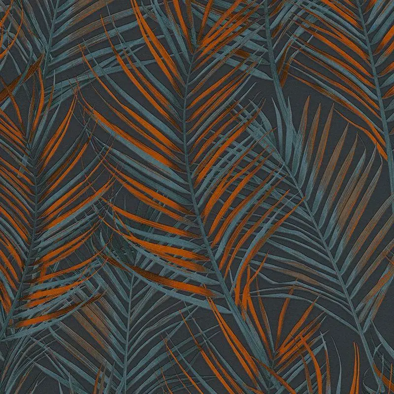 Tapete Grau, Silber, Orange, Schwarz innova Vliestapete (1042535)