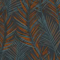 Tapete Grau, Silber, Orange, Schwarz innova Vliestapete...