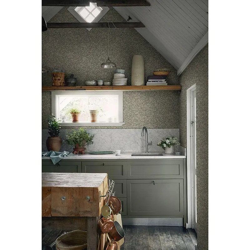 Tapete Beige, Creme, Grün Sandberg Vliestapete (1042431)