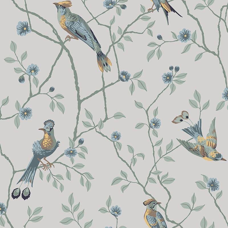 Tapete Grau, Silber, Greige Sandberg Vliestapete (1042423)