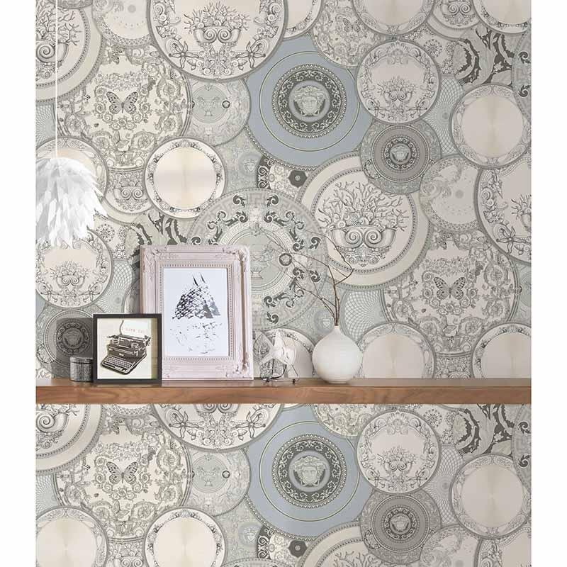 Tapete Grau, Silber VERSACE Vliestapete (1019891)