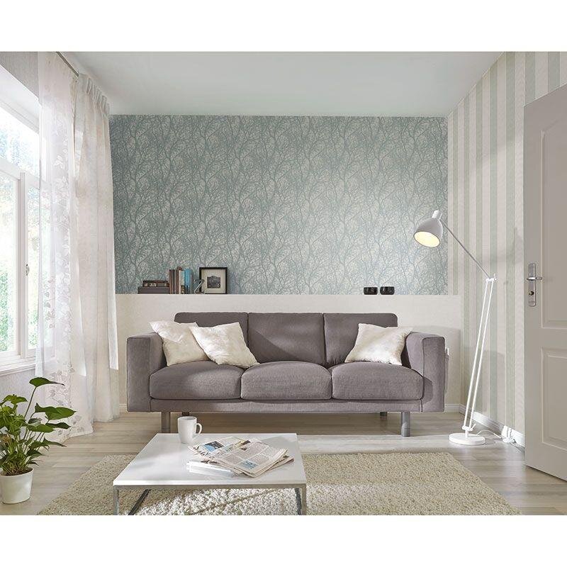 Tapete Grau, Silber, Greige Rasch Vliestapete (1042371)