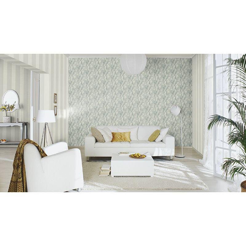 Tapete Grau, Silber, Greige Rasch Vliestapete (1042371)