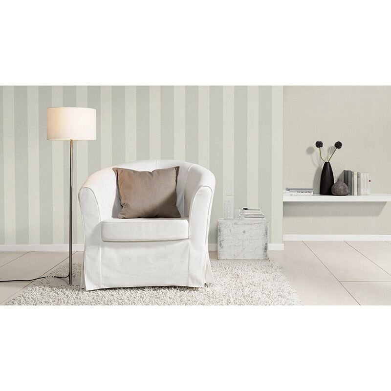 Tapete Grau, Silber, Greige Rasch Vliestapete (1042371)