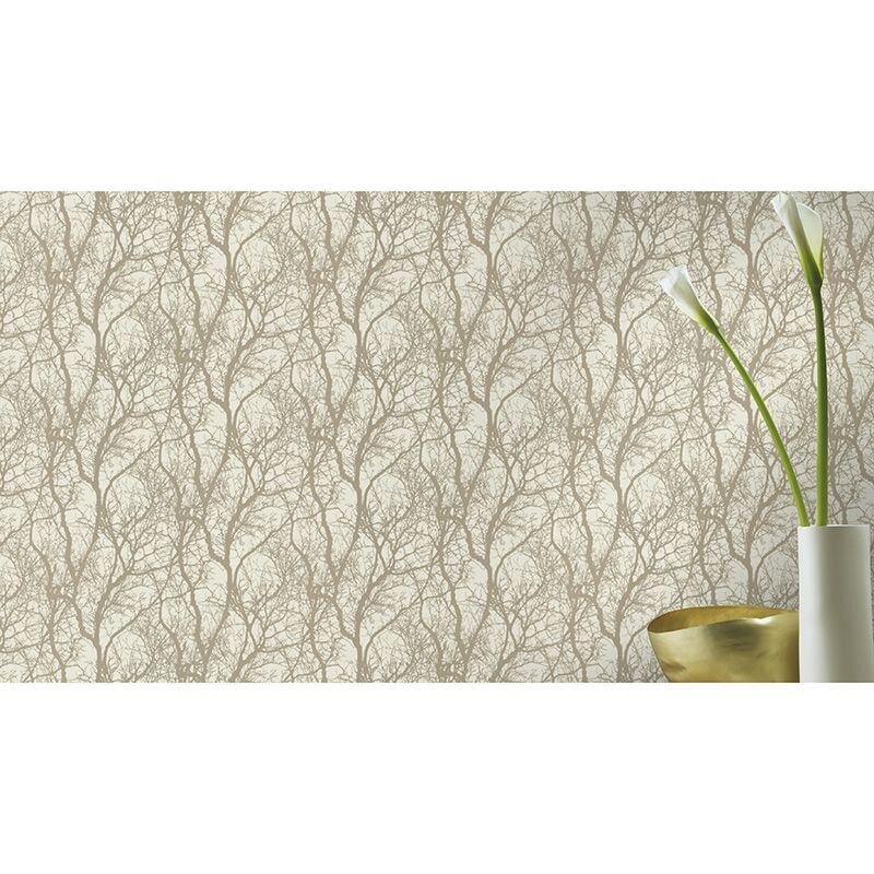 Tapete Beige, Creme, Gold, Kupfer Rasch Vliestapete (1042363)