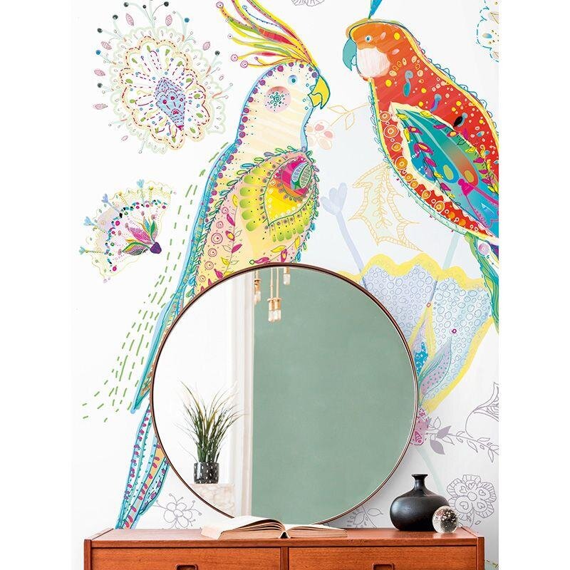 Digitaldruck-Tapete Bunt, Weiß livingwalls (1042277)