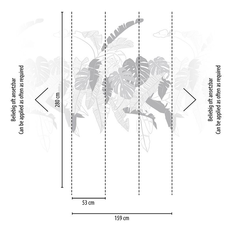 Digitaldruck-Tapete Grau, Silber, Weiß livingwalls (1042275)