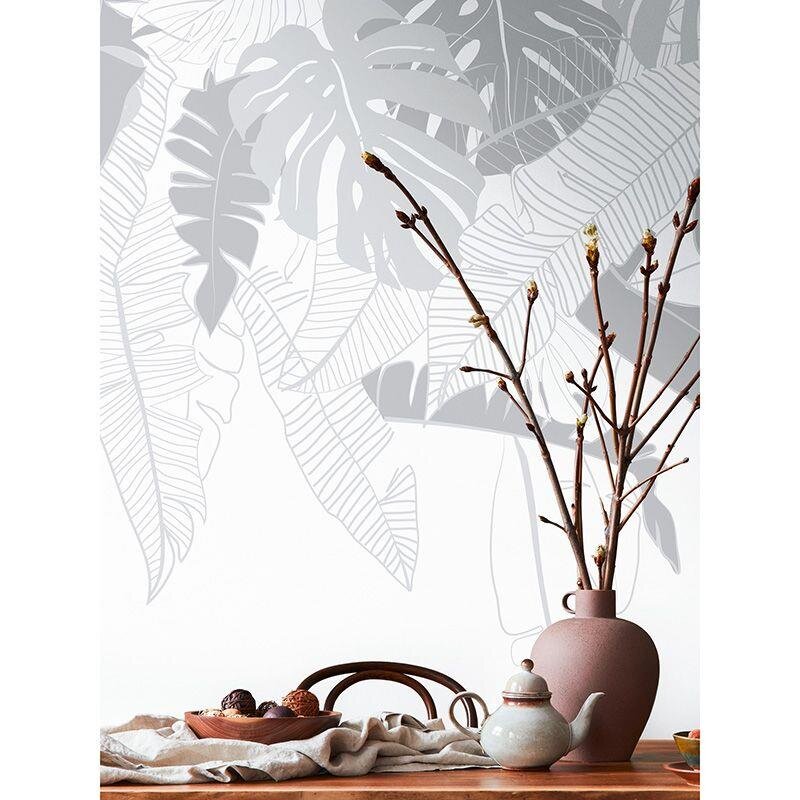 Digitaldruck-Tapete Grau, Silber, Weiß livingwalls (1042275)