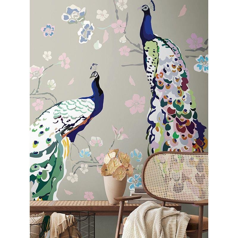 Digitaldruck-Tapete Bunt, Grau, Silber livingwalls (1042274)