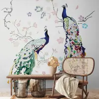 Digitaldruck-Tapete Bunt, Weiß livingwalls (1042273)