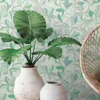 Tapete Blau, Grau, Silber, Gr&uuml;n livingwalls...