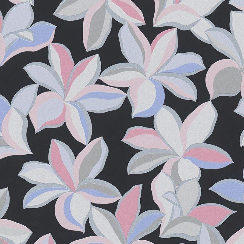 Tapete Grau, Silber, Rosa, Rose, Schwarz, Anthrazit livingwalls Vliestapete (1042269)