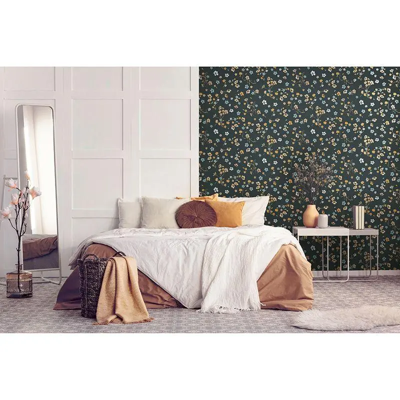 Tapete Gelb, Vanille, Schwarz, Anthrazit livingwalls Vliestapete (1042265)