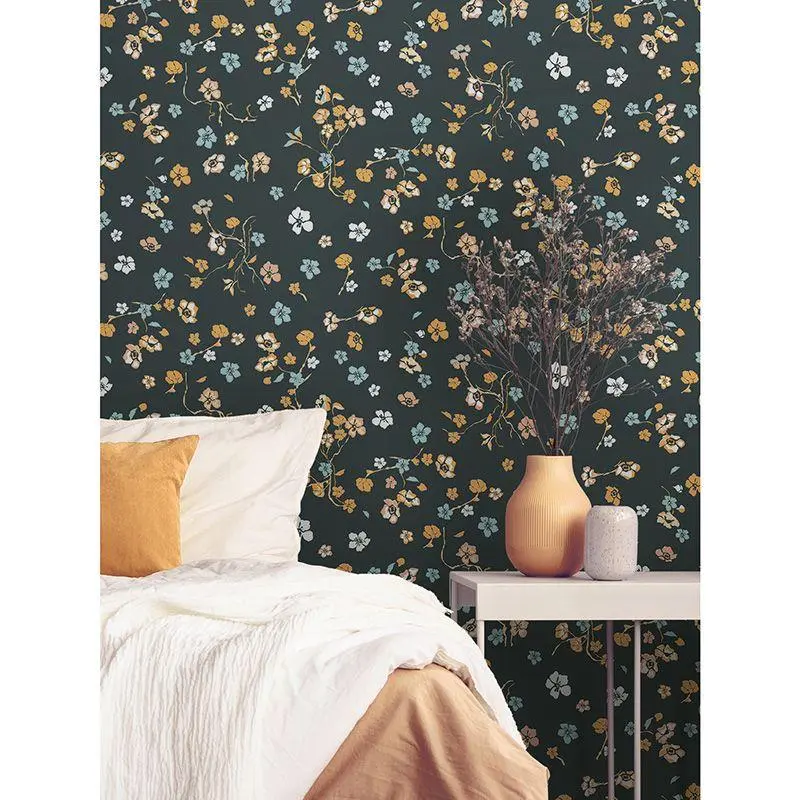 Tapete Gelb, Vanille, Schwarz, Anthrazit livingwalls Vliestapete (1042265)